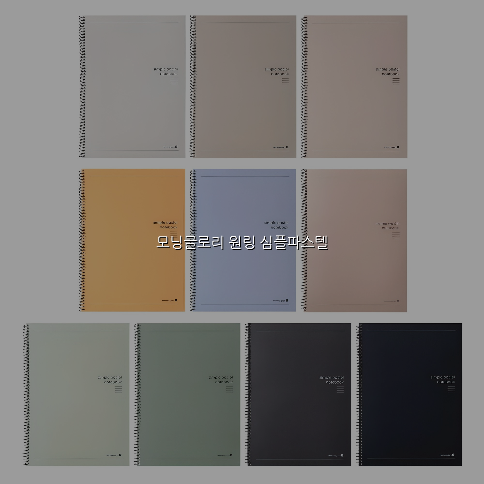 모닝글로리 원링 심플파스텔