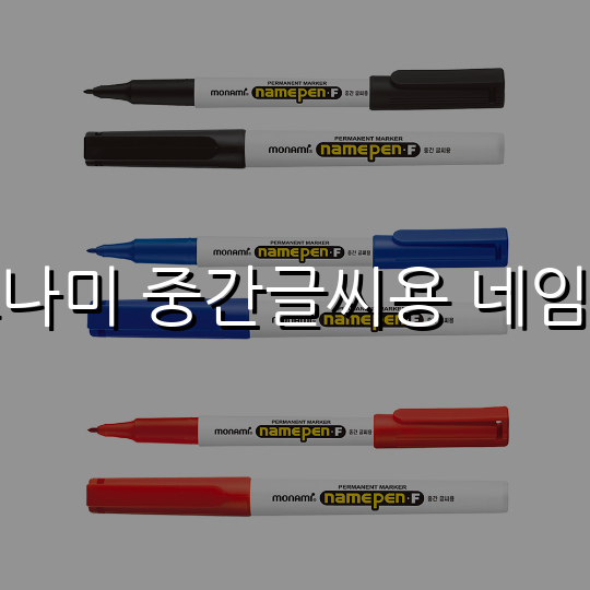 모나미 중간글씨용 네임펜