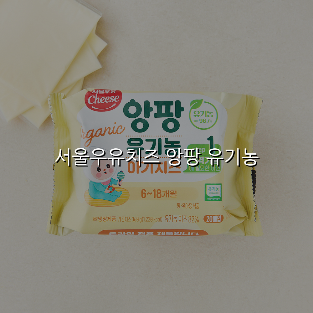 서울우유치즈 앙팡 유기농