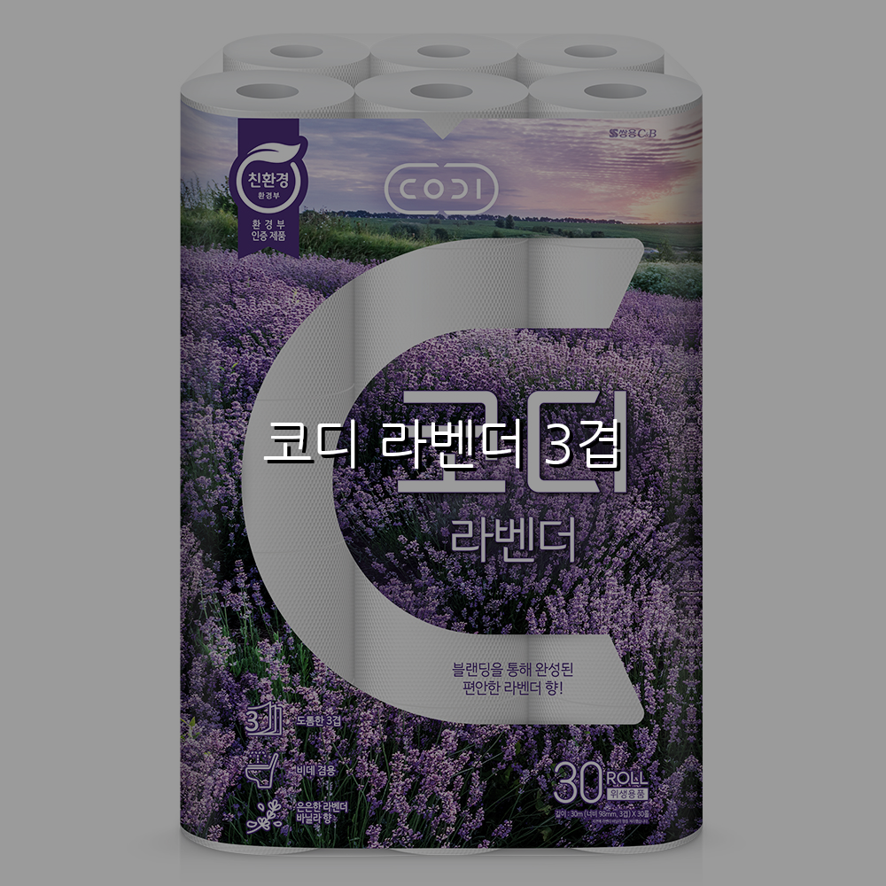 코디 라벤더 3겹